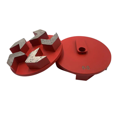 Husqvarna Redi-Lock Compatible 3'' 5S Arrow Segments Metal Bonded Diamond Grinding Pucks For Rough Grinding Different Hardness Concrete Floors