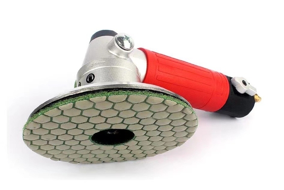 5'' 125mm Honeycomb Velcro Backed Concrete Terrazzo Marble Granite Engineered Stone Resin Bond Diamond Dry Polishing Pads For Handheld Electric Angle Grinders or Air Grinders