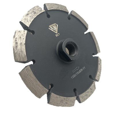 5'' 125mm V Shaped Brazed Diamond Segments Crack Chaser Blades For Crack Repair And Widening In Asphalt And Granite Etc With Angle Grinders And Circular Saws And Tuck Pointers