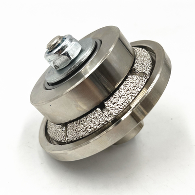 E Type 45 Bevel Vacuum Brazed Edge Profiling Wheels For Portable Machines For Concrete Natural Stone Tile 5mm 10mm 13mm 15mm 20mm