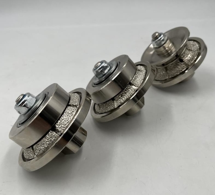 E Type 45 Bevel Vacuum Brazed Edge Profiling Wheels For Portable Machines For Concrete Natural Stone Tile 5mm 10mm 13mm 15mm 20mm