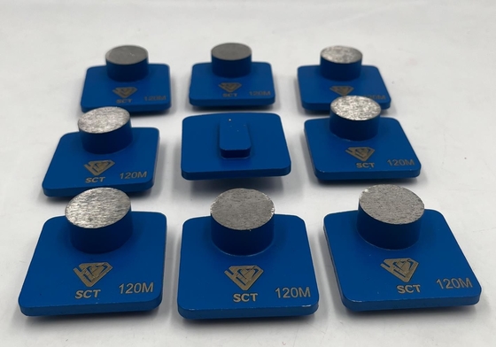 Husqvarna Redi Lock Compatible Metal Bond Single Button Diamond Polishing Pads For Concrete Terrazzo Floors