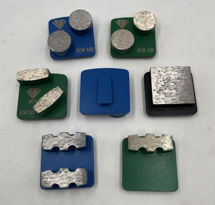 Husqvarna RediLock Backing Double Buttons Metal Bonded Concrete Terrazzo Floor Diamond Grinding Segments