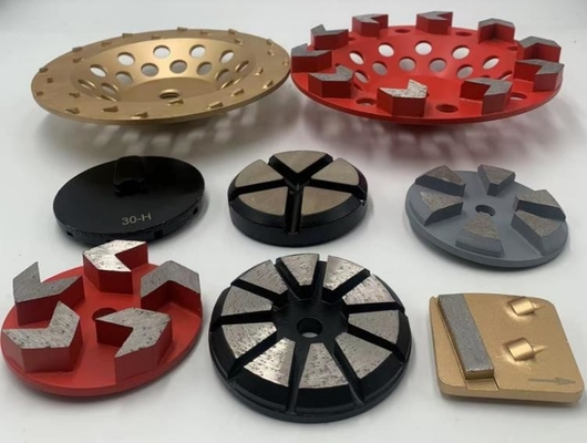 Husqvarna Redi-Lock Compatible 3'' 5S Arrow Segments Metal Bonded Diamond Grinding Pucks For Rough Grinding Different Hardness Concrete Floors