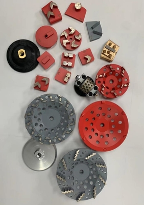 Husqvarna Redi-Lock Compatible 3'' 5S Arrow Segments Metal Bonded Diamond Grinding Pucks For Rough Grinding Different Hardness Concrete Floors