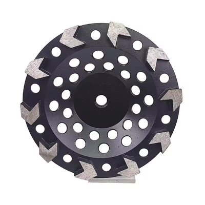 5'' 125mm 8S Arrow Segments Diamond Grinding Abrasive Cup Wheels For Handheld Grinders To Be Used On Concrete Terrazzo Natural Stone Surface