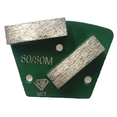 Universal Trapezoid Grinding Plates Double Rectangluar Diamond Bars Metal Bond Concrete Terrazzo Marble Granite Floor Grinding Shoes