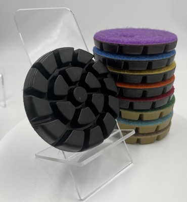 3'' Spiral Pattern Wet Use Steel Bond Hybrid Transitional Concrete Floor Diamond Grinding Polishing Pucks
