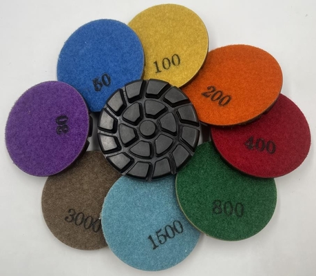 3'' Spiral Pattern Wet Use Steel Bond Hybrid Transitional Concrete Floor Diamond Grinding Polishing Pucks