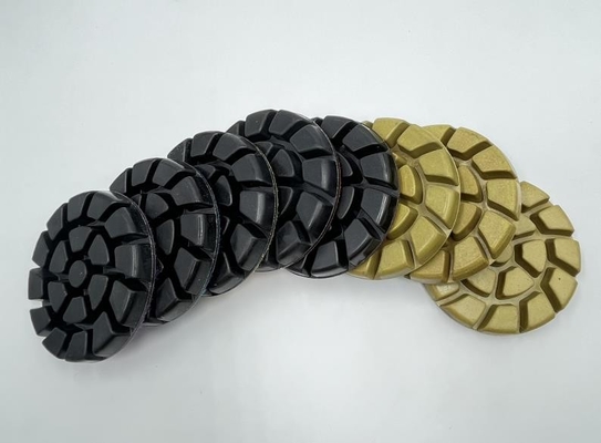 3'' Spiral Pattern Wet Use Steel Bond Hybrid Transitional Concrete Floor Diamond Grinding Polishing Pucks