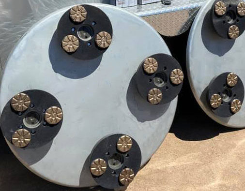 3'' Wet Use Velcro Backed Sintered Diamond Metal Grinding Pucks To Be Used On Ride-On Trowel Polishing Machines Or Machines With Velcro Plates For Floor Grinding Polishing