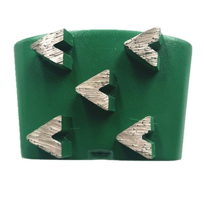 HTC EZ Change Slide On 5S Mini Arrow Diamond Segments Metal Bonded Concrete Terrazzo Floor Grinding Stones