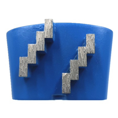 HTC EZ Change Slide On Double Zigzag Segments Metal Bonded Concrete Terrazzo Floor Diamond Grinding Wings