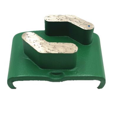 HTC EZ Change Slide On Double 15mm Height L-Segments Metal Bonded Concrete Terrazzo Floor Diamond Grinding Discs