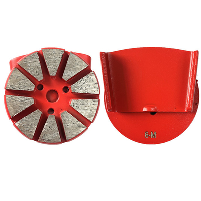 3'' HTC EZ Change Slide On Backing 10S Pizza Pattern Diamond Segments Metal Bonded Concrete Terrazzo Floor Grinding Pucks