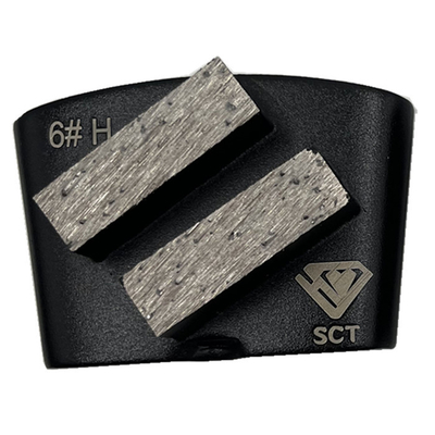 HTC EZ Change Slide On Double Rectangular Bars Diamond Segments Concrete Terrazzo Floor Grinding Shoes