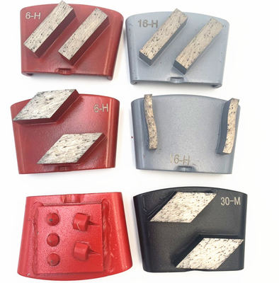 HTC EZ Change Slide On Double Diamond Segments Concrete Terrazzo Floor Dry/wet Grinding Shoes