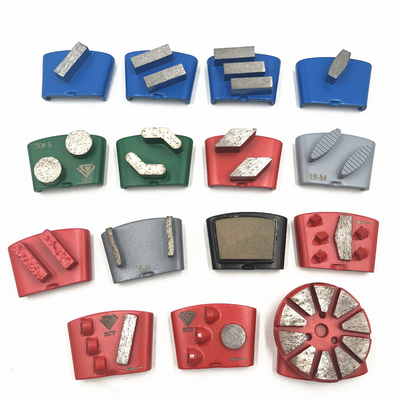 HTC EZ Change Slide On Double Round Buttons Concrete Terrazzo Floor Dry/wet Diamond Grinding Segments