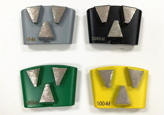 HTC EZ Change Slide On Plate Equipped With 3S Diamod Segments For Grinding Concrete Terrazzo Floor