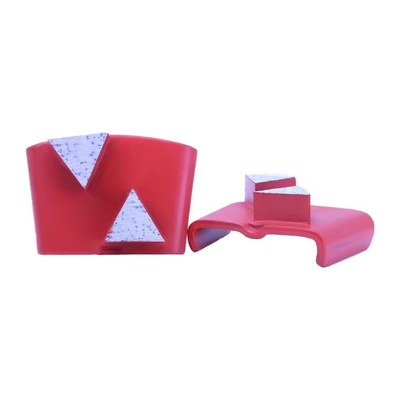 HTC EZ Change Slide On Diamond Grinding Shoes Equipped With Double Pizza Segments For Grinding Concrete Terrazzo Floor
