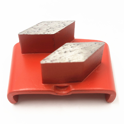 HTC EZ Change Slide On Double Rhombus Shaped Diamond Segments Concrete Terrazzo Floor Grinding Shoes
