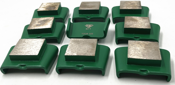 HTC EZ Change Slide On Square Shaped Diamond Blocks Concrete Terrazzo Floor Grinding Shoes
