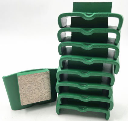HTC EZ Change Slide On Square Shaped Diamond Blocks Concrete Terrazzo Floor Grinding Shoes