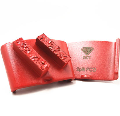 HTC EZ Change Slide On Double Split PCD Bars Concrete Terrazzo Floor Preparation Glue Mastic Coating Removal Cutter