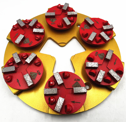 3'' STI Prepmaster Double Integrated Pins EG Change System Floor PreparatIon Damaged Floor Coverings Removal PCD Pucks W/ Four Full Round Pcds And Four Protection Diamond Bars