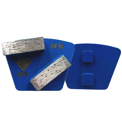 STI Prepmaster Double Rectangular Diamond Bars Trapezoid Grinding Shoes W/ EG Change Double Integrated Pins For Concrete Terrazzo Floor Grinding