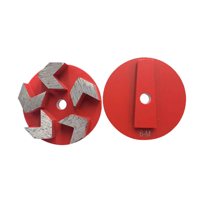 STI Prepmaster 5S Diamond Arrows Concrete Floor Grinding Pucks W/ EG Change Double Integrated Pins