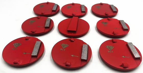 3'' STI Prepmaster Double Integrated Pins EG Change System Floor Coatings Removal PCD Pucks W/ Double 1/4Pcds And Single Protection Diamond Bar