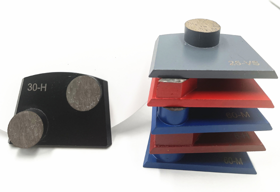 Lavina Onfloor EDCO Slim Fit Trapezoid Double Round Buttons Diamond Grinding Segments For Concrete Terrazzo Floorings