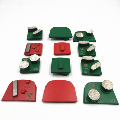 Lavina Onfloor EDCO Slim Fit Trapezoid Double Round Buttons Diamond Grinding Segments For Concrete Terrazzo Floorings