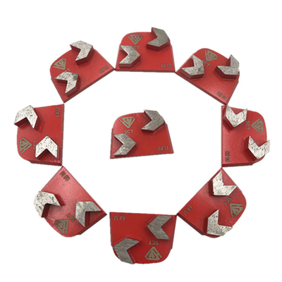 Lavina Onfloor EDCO Slim Fit Trapezoid Double Arrow Segments Concrete Terrazzo Floor Diamond Grinding Polishing Pads
