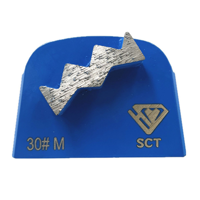 Lavina Onfloor EDCO Slim Fit Trapezoid Single Zig Zag Diamond Segment Concrete Terrazzo Floor Aggressive Grinding Shoes