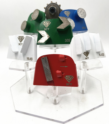 Lavina Onfloor EDCO Slim Fit Trapezoid Double Peak Diamond Segments Concrete Terrazzo Floor Glues Mastics Removal Cutters