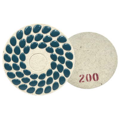 7'' 9'' 11'' Lavina Felt Backed Concrete Terrazzo Marble Dry Polishing Pads For Walk Behind Floor Grinders