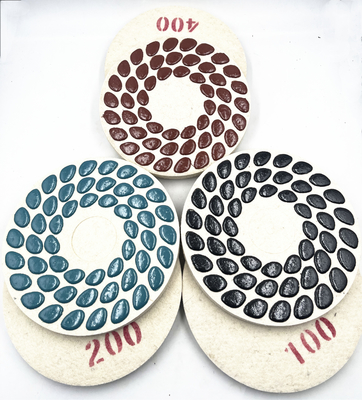 7'' 9'' 11'' Lavina Felt Backed Concrete Terrazzo Marble Dry Polishing Pads For Walk Behind Floor Grinders