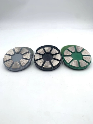 3'' Wet Use Velcro Backed Sintered Diamond Metal Grinding Pucks To Be Used On Ride-On Trowel Polishing Machines Or Machines With Velcro Plates For Floor Grinding Polishing