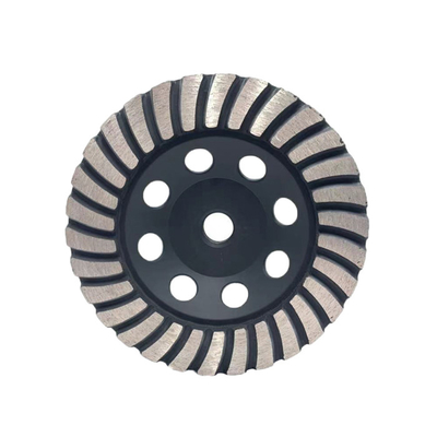 125mm 5'' Turbo Shaped Metal Bond Diamond Grinding Cup Wheels For Concrete Terrazzo Granite Marble Engineered Stone