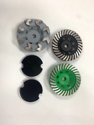 125mm 5'' Turbo Shaped Metal Bond Diamond Grinding Cup Wheels For Concrete Terrazzo Granite Marble Engineered Stone