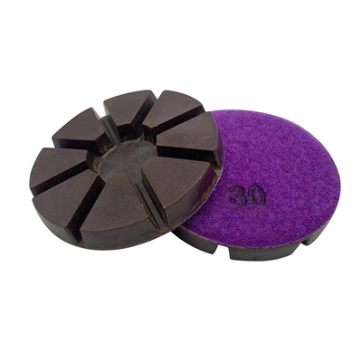 3'' Velcro Backed Copper Bond Concrete Floor Hybrid Resin Transitional Dry Diamond Polishing Pads