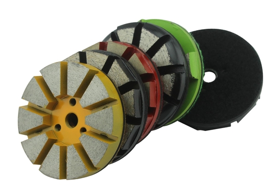 3'' Premium 10S Velcro Backed Metal Bonded Concrete Floor Dry/wet Diamond Grinding Discs